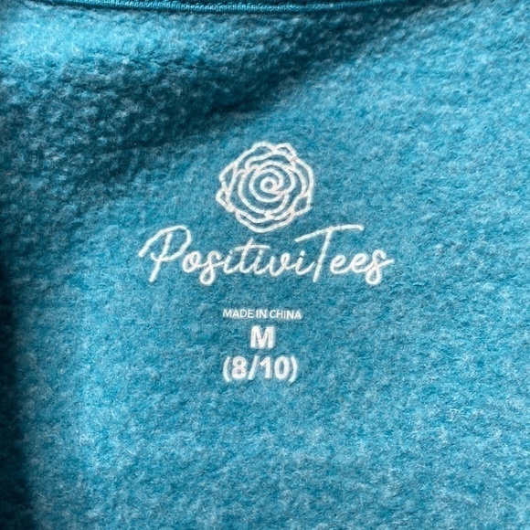 Positive Tees Dream Big Blue Rainbow Crewneck Sweatshirt Size Medium - Picture 3 of 5